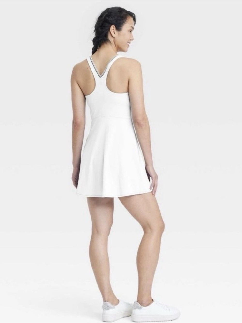 White Racerback Tennis Athletic Dress Size XS